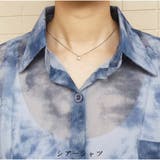 シアーシャツ タイダイ柄 長袖 シフォン ブラウス 春秋 韓国ファッション | And Kawaii | 詳細画像5