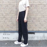 ハイウエストワイドデニムパンツ ストレートデニム ウエストレイヤード風 | And Kawaii | 詳細画像8 