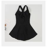 ワンピース水着フレアスカート付きツイスト体型カバー ショートパンツ一体型美シルエ… | And Kawaii | 詳細画像3 