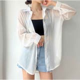 シャツ 長袖シースルー シアー素材UVカットシャツ 4色展開 | And Kawaii | 詳細画像1 