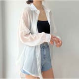 シャツ 長袖シースルー シアー素材UVカットシャツ 4色展開 | And Kawaii | 詳細画像4 