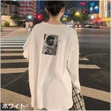 前後ロゴプリント Tシャツ 秋新作 ロンT 長袖 | And Kawaii | 詳細画像2