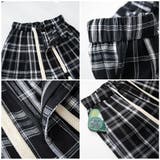 ワイドパンツ ウエストゴム チェックワイドパンツ | And Kawaii | 詳細画像5 