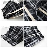 ワイドパンツ ウエストゴム チェックワイドパンツ | And Kawaii | 詳細画像6 