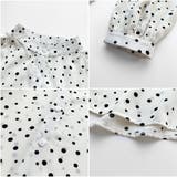 シャツ Vネック ドット柄ゆったり 体型カバー 着痩せカジュアル 美シルエット | And Kawaii | 詳細画像9