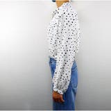 シャツ Vネック ドット柄ゆったり 体型カバー 着痩せカジュアル 美シルエット | And Kawaii | 詳細画像4