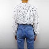 シャツ Vネック ドット柄ゆったり 体型カバー 着痩せカジュアル 美シルエット | And Kawaii | 詳細画像5