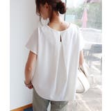 オフホワイト | 背中タック 半袖 ブラウス | andme