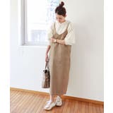 ベージュ | コーデュロイ キャミ ワンピース | andme