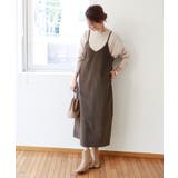 ブラウンカーキ | コーデュロイ キャミ ワンピース | andme