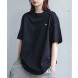 ブラック | ワンポイント ロゴ刺繍入り 無地 | andme