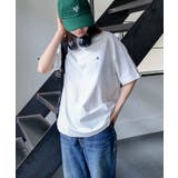 オフホワイト | ワンポイント ロゴ刺繍入り 無地 | andme