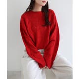 レッド | Freesia フリージア ニット | andme