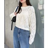 オフホワイト | Freesia フリージア ニット | andme