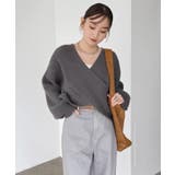 チャコールグレー | Freesia フリージア ニット | andme