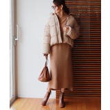 ベージュ | フェイクダウン ジャケット レディース | andme