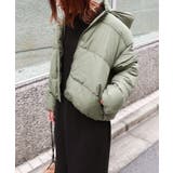 ライトカーキ | フェイクダウン ジャケット レディース | andme