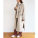 ノーカラー パイピング コート[品番：AZ000003568]｜andme（アンドミー）のレディースファッション通販｜SHOPLIST（ショップリスト）