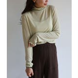 ピスタチオ | シアー リブ ハイネック | andme