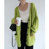 ライトグリーン | モヘアタッチ オーバーサイズ 長袖 | andme