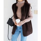 ライトブラウン | 裏起毛 テレコ ハイネック | andme