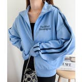 ブルー | ジャージ トラック ジャケット | andme