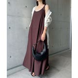 ブラウン | リネン ブレンド フレア | andme