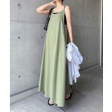 ライトカーキ | リネン ブレンド フレア | andme