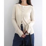 エクリュ | セルフカットリブ スナップボタン 長袖 | andme