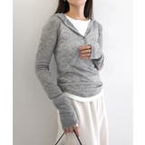 杢グレー | シアー フーディ リブ | andme