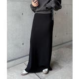 ブラック | ニット タイトスカート ナロー | andme