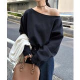 ネイビー | 裏起毛 スウェット ショート丈 | andme