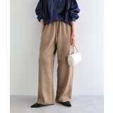 キャメル | フェイクスエード イージー ワイド | andme