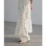 アイボリー | 小花柄 シアー ワイド | andme