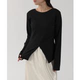 ブラック | ジャガード 2way 裾スリット | andme