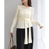 アイボリー | シアー カーディガン フェイクレイヤード | andme