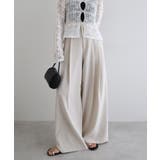 アイボリー | タック ワイド パンツ | andme