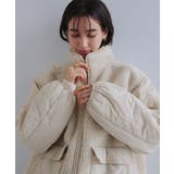 ライトベージュ | 切替 ボア キルティング | andme