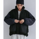 ブラック | 切替 ボア キルティング | andme