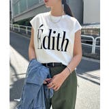 オフホワイト×ブラック | 汗染み防止 ビッグロゴ プリント | andme