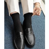 ブラック | ウール混 リブ クルーソックス レディース ベーシック 春 秋 冬 | andme