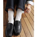 オフホワイト | ウール混 リブ クルーソックス レディース ベーシック 春 秋 冬 | andme