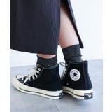 ブラック | ラメ クルー ソックス | andme