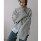 杢グレー | evernavy エバーネイビー ゴマジャガード編み | andme