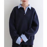 ネイビー×サックス | evernavy エバーネイビー 襟付き | andme