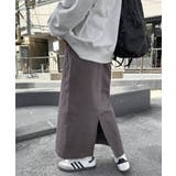 チャコールグレー | ベイカー タイト スカート | andme