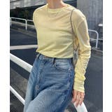 イエロー | テレコ シアー トップス | andme