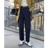 ネイビー | コットン ベイカー パンツ | andme