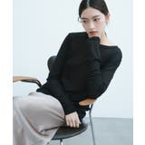 ブラック | テレコ シアー トップス | andme