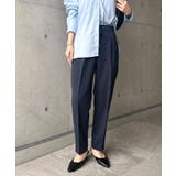 ネイビー | 美脚 ドロスト テーパード | andme